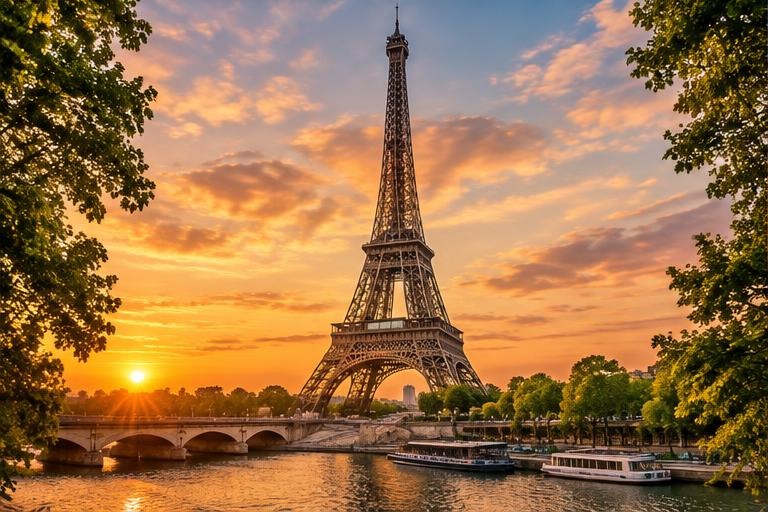 Paris at sunset